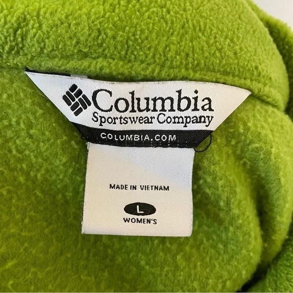 Columbia Women’s Green Fleece Zip Up Jacket - Picture 5 of 8